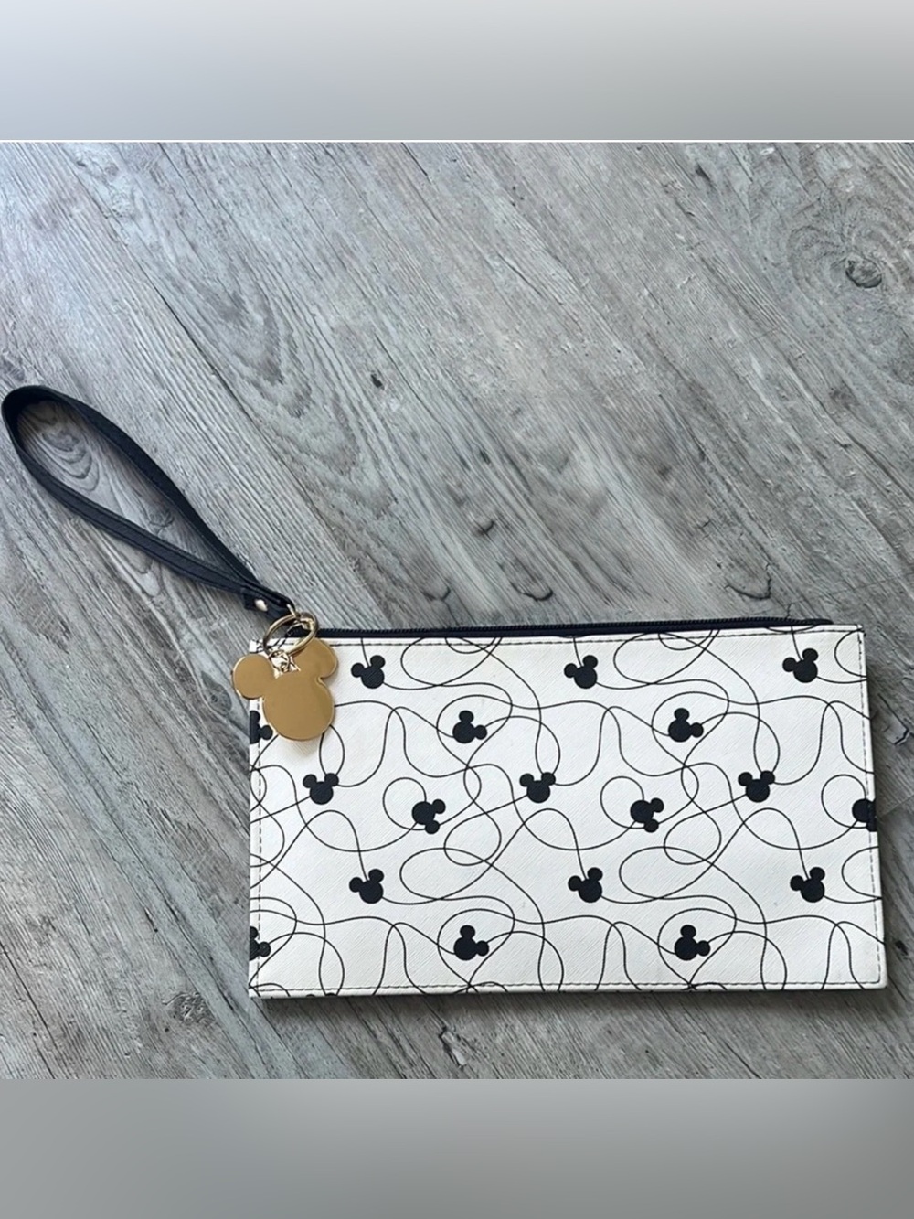 Disney Mickey Mouse Patterned Wristlet